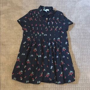 Hill House Black Polo Collar dress